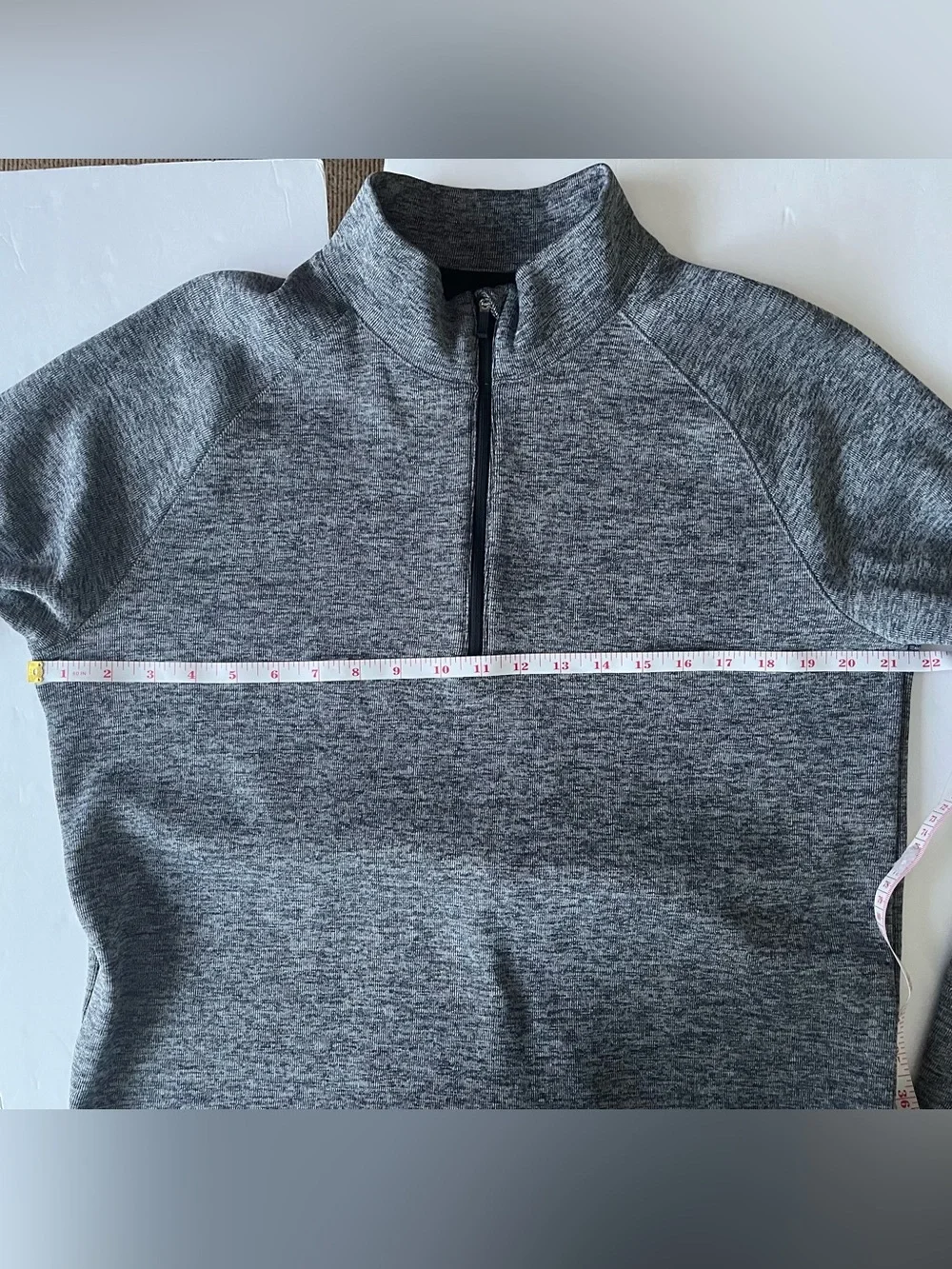 Nike Golf Dri-FIT Men's Gray 1/4 Zip Pullover Medium Lightweight Athletic
